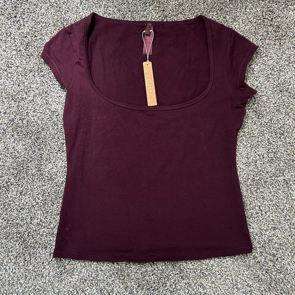 SKIMS cotton jersey scoop neck t-shirt - Picture 3 of 5